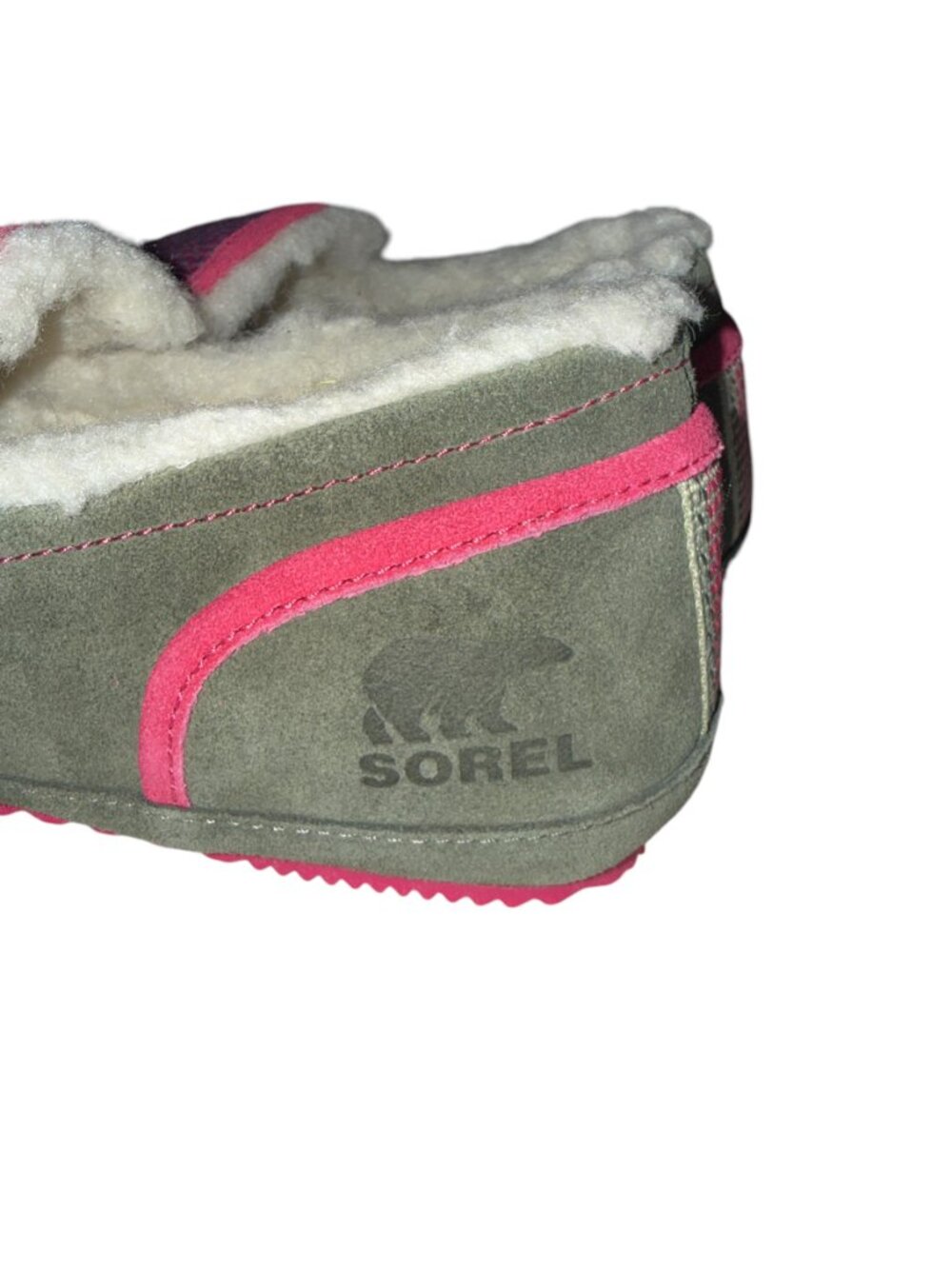 Sorel Tremblant II Slippers Women’s Stone Green & Cactus Pink Sizes 7 & 8 - Picture 4 of 6